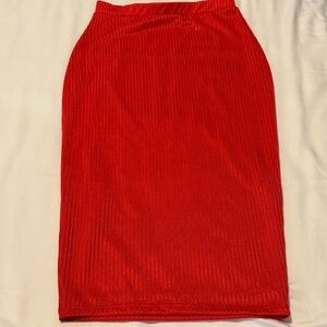 Elegant burnt orange Women's Skirt Size- Medium